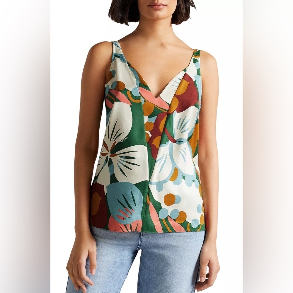 NWT Ted Baker Nethy Double Layer Effect Cami, sz 2